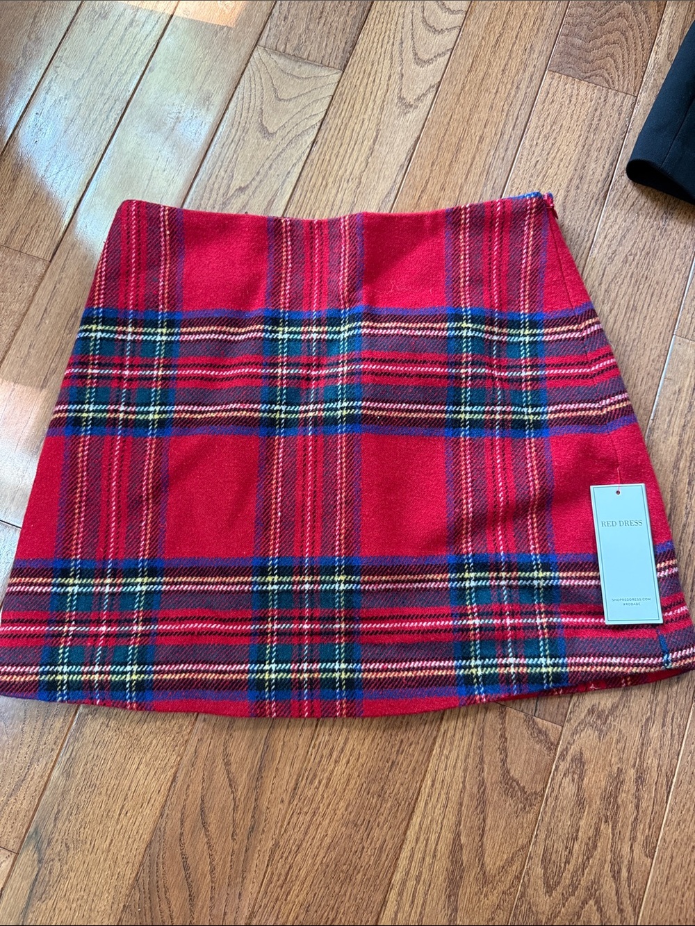Red Plaid Mini Skirt - aura
